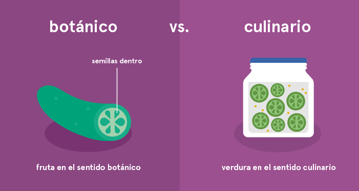 Clasificación botánica vs culinaria de los pepinos