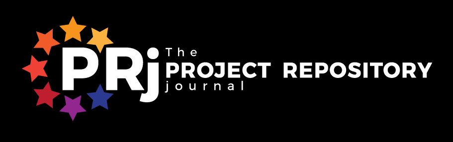 Project Repository Journal PRj logo with black background