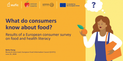 Webinar: What do consumers know about food? Results from EUFIC’s food literacy survey in 7 European countries